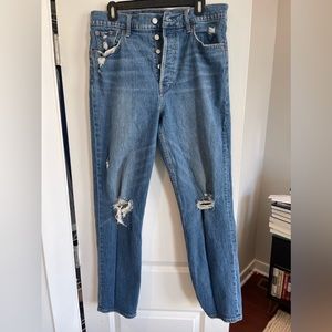 Gap High Rise Cheeky Straight Jeans
